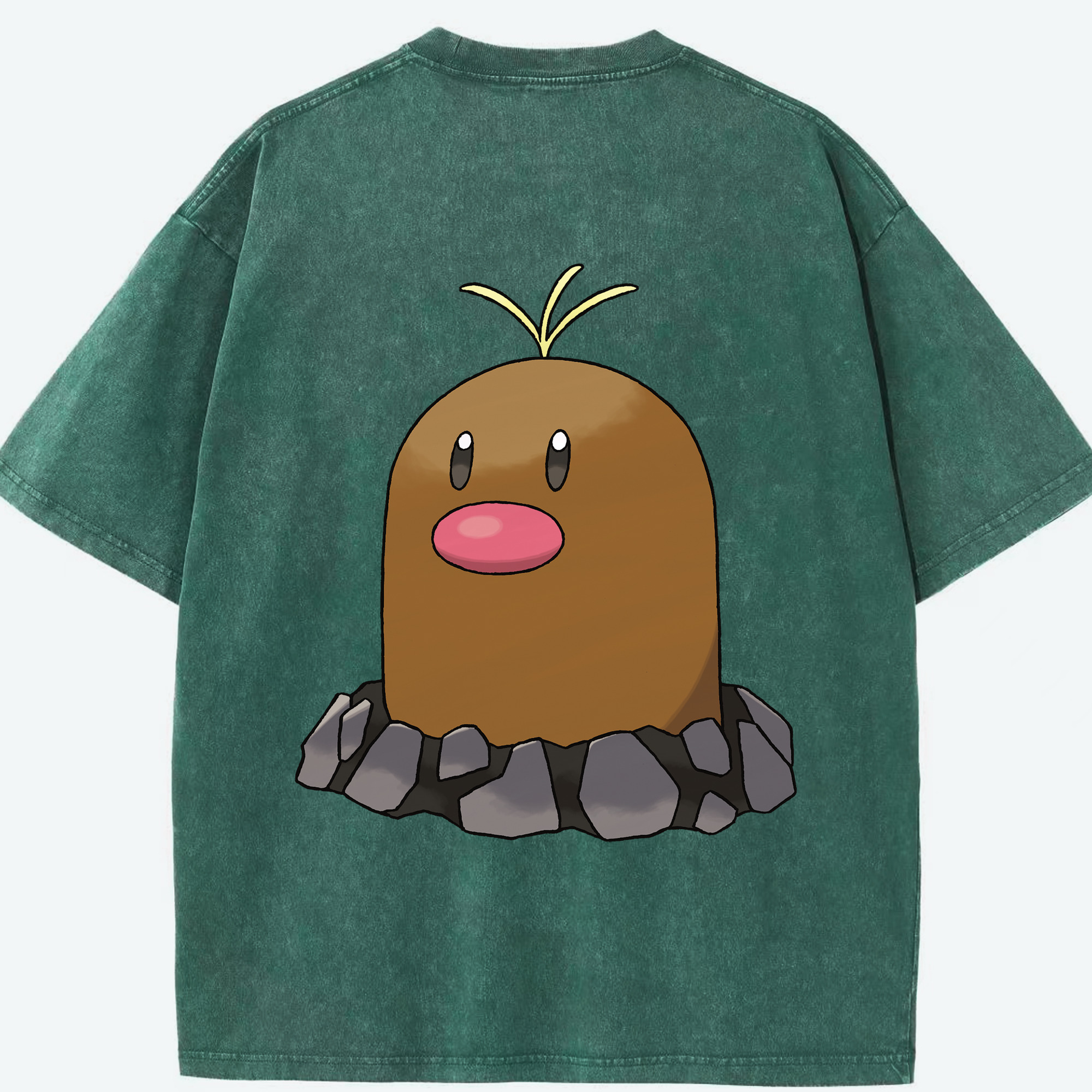 （画像用） ポケットモンスター Pokémon 綿100% ヴィンテージ風 半袖Tシャツ（背面プリント）